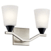 Kichler KK55028NI Brushed Nickel 2 Bulb Bathroom Light