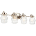 Kichler KK55040PN Polished Nickel 4 or more Bulb Bathroom Light