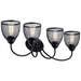 Kichler KK55044BK Black 4 or more Bulb Bathroom Light