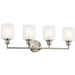 Kichler KK55048NI Brushed Nickel 4 or more Bulb Bathroom Light