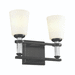 Kichler KK55146BK Black 2 Bulb Bathroom Light