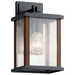 Kichler KK59016BK Black Outdoor Entrance Wall Light