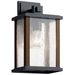 Kichler KK59017BK Black Outdoor Entrance Wall Light