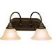 Kichler KK5992OZ Olde Bronze 2 Bulb Bathroom Light