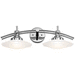 Kichler KK6162CH Chrome 2 Bulb Bathroom Light