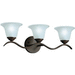 Kichler KK6323TZ Tannery Bronze 3 Bulb Bathroom Light