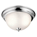 Kichler KK8111CH Chrome Flush Mount Ceiling Light