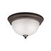 Kichler KK8111OZ Olde Bronze Flush Mount Ceiling Light