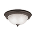 Kichler KK8112OZ Olde Bronze Flush Mount Ceiling Light