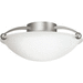 Kichler KK8405NI Brushed Nickel Semi Flush Mount Ceiling Light