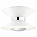 Elan KK84132MWH Matte White Semi Flush Mount Ceiling Light