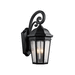 Kichler KK9035BKT Textured Black Outdoor Entrance Wall Light