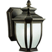 Kichler KK9039RZ Rubbed Bronze Outdoor Entrance Wall Light