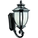 Kichler KK9042BK Black Outdoor Entrance Wall Light