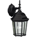 Kichler KK9650BK Black Outdoor Entrance Wall Light