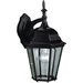 Kichler KK9655BK Black Outdoor Entrance Wall Light