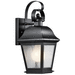 Kichler KK9707BK Painted Black Outdoor Entrance Wall Light