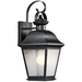 Kichler KK9708BK Painted Black Outdoor Entrance Wall Light