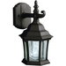 Kichler KK9788BK Black Outdoor Entrance Wall Light