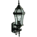 Kichler KK9790BK Black Outdoor Entrance Wall Light