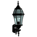 Kichler KK9791BK Black Outdoor Entrance Wall Light