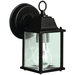 Kichler KK9794BK Black Outdoor Entrance Wall Light