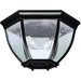 Kichler KK9886BK Black Outdoor Ceiling Mounted Light