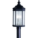 Kichler KK9918BK Black Post Light