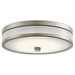 Kichler KK11302NILED Brushed Nickel Flush Mount Ceiling Light