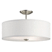 Kichler KK43692NI Brushed Nickel Semi Flush Mount Ceiling Light