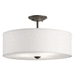 Kichler KK43692OZ Olde Bronze Semi Flush Mount Ceiling Light