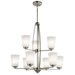 Kichler KK44052NI Brushed Nickel Large Foyer Chandelier