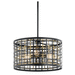 Kichler KK44075BK Black Drum Pendant