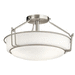 Kichler KK44085NI Brushed Nickel Semi Flush Mount Ceiling Light