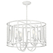 Kichler KK44190WH White Drum Pendant