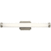 Kichler KK45679NILED Brushed Nickel 3 Bulb Bathroom Light