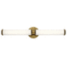 Kichler KK45685NBRLED Natural Brass 3 Bulb Bathroom Light