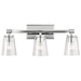 Kichler KK45868CH Chrome 3 Bulb Bathroom Light