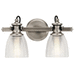 Kichler KK45872CLP Classic Pewter 2 Bulb Bathroom Light