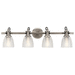 Kichler KK45874CLP Classic Pewter 4 or more Bulb Bathroom Light