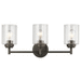 Kichler KK45886OZ Olde Bronze 3 Bulb Bathroom Light