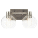 Kichler KK45893NI Brushed Nickel 2 Bulb Bathroom Light