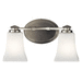 Kichler KK45897NI Brushed Nickel 2 Bulb Bathroom Light