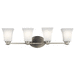 Kichler KK45899NI Brushed Nickel 4 or more Bulb Bathroom Light