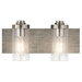 Kichler KK45927CLP Classic Pewter 2 Bulb Bathroom Light