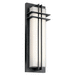 Kichler KK49298BKTLED Textured Black Outdoor Entrance Wall Light