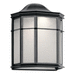 Kichler KK49898BKLED Black Outdoor Entrance Wall Light