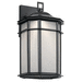 Kichler KK49899BKLED Black Outdoor Entrance Wall Light