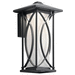 Kichler KK49973BKTLED Textured Black Outdoor Entrance Wall Light