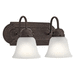 Kichler KK5336TZS Tannery Bronze 2 Bulb Bathroom Light